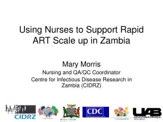 Using Nurses to Support Rapid ART Scale up in Zambia