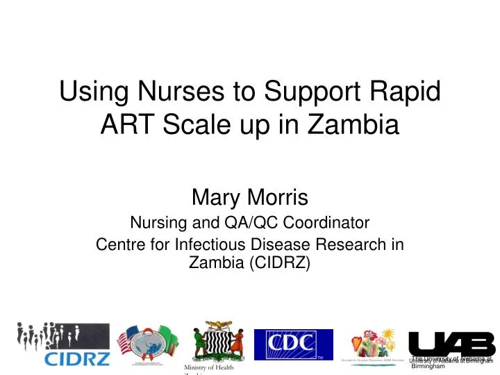 using nurses to support rapid art scale up in zambia
