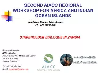STAKEHOLDER DIALOGUE IN ZAMBIA
