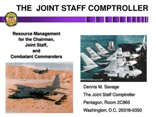 Resource Management for the Chairman, Joint Staff, and Combatant Commanders
