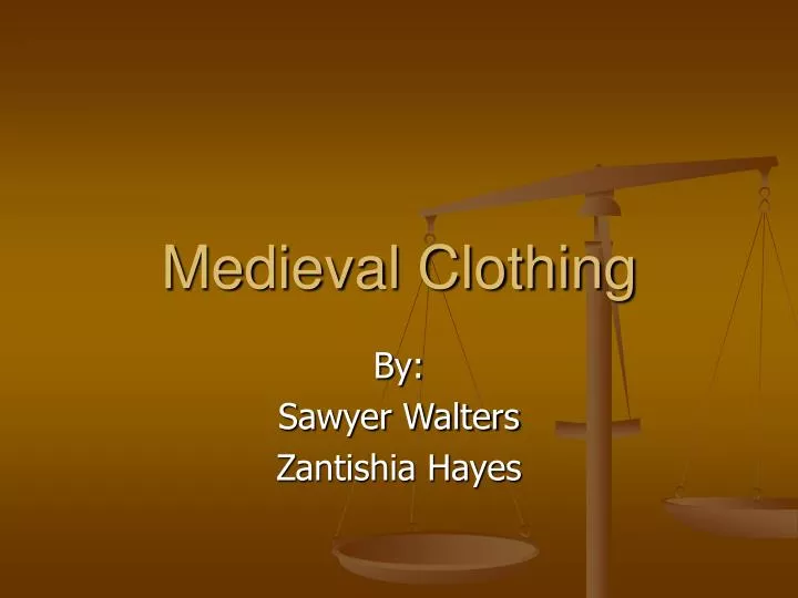 medieval clothing