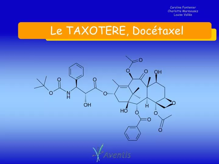 le taxotere doc taxel