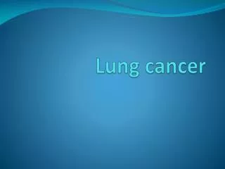 Lung cancer