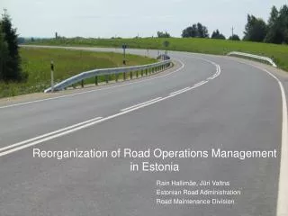 Road Maintenance in Estonia