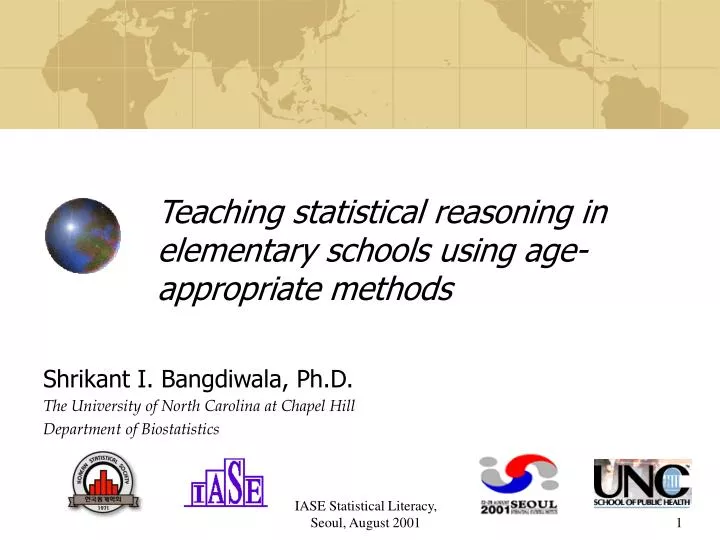teaching statistical reasoning in elementary schools using age appropriate methods