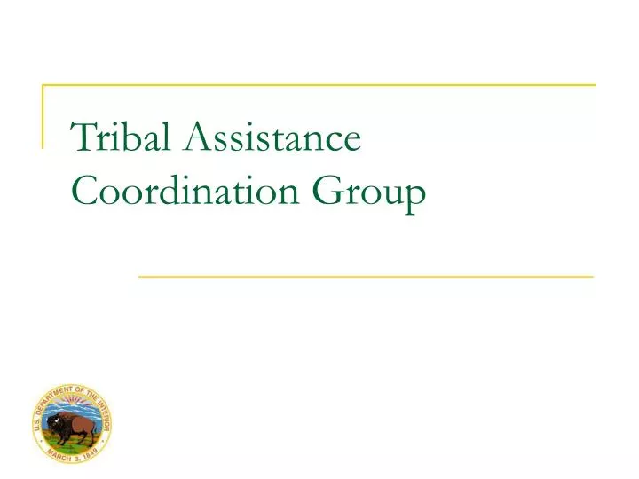 tribal assistance coordination group