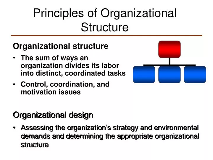 principles of organizational structure