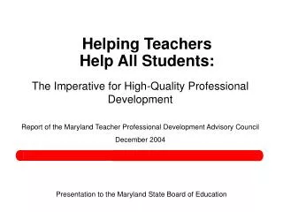 Helping Teachers Help All Students: