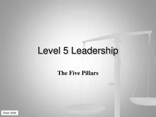 Level 5 Leadership