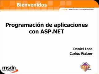 Programación de aplicaciones con ASP.NET