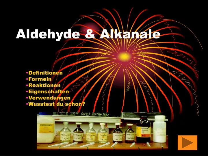 aldehyde alkanale