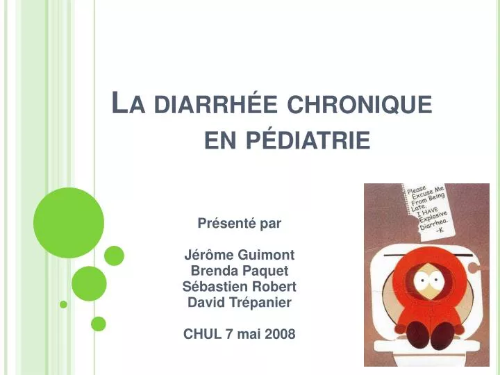 la diarrh e chronique en p diatrie