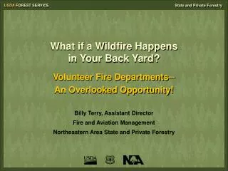 What if a Wildfire Happens in Your Back Yard?