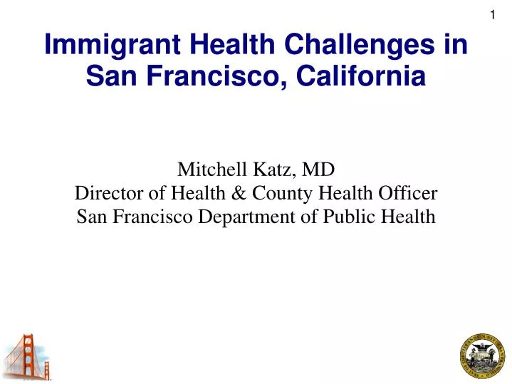 mitchell katz md director of health county health officer san francisco department of public health