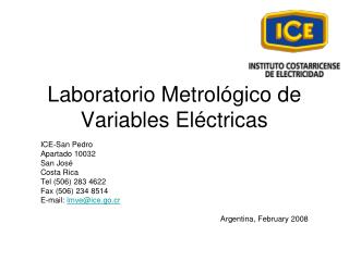Laboratorio Metrológico de Variables Eléctricas