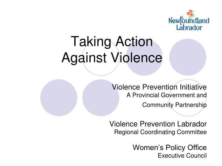 taking action against violence