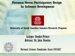 Personas Versus Participatory Design In Software Development - slide 1