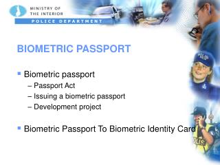 BIOMETRIC PASSPORT
