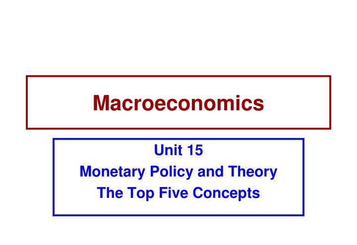 macroeconomics