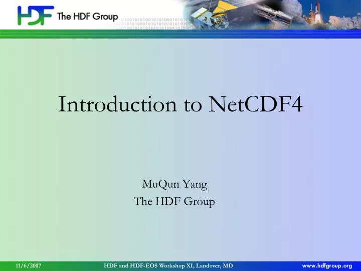 introduction to netcdf4
