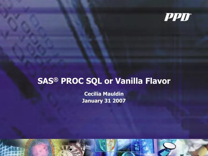 sas proc sql or vanilla flavor