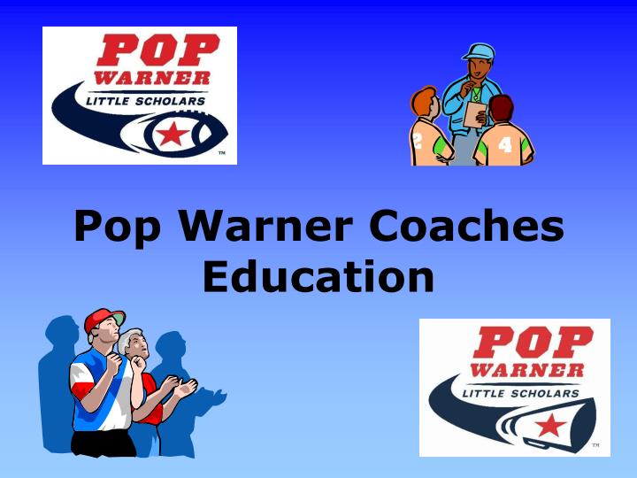 pop warner coaches education