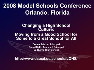 2008 Model Schools Conference Orlando, Florida