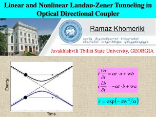 Linear and Nonlinear Landau-Zener Tunneling in Optical Directional Coupler