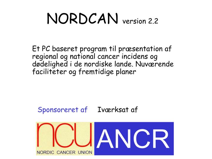 nordcan version 2 2