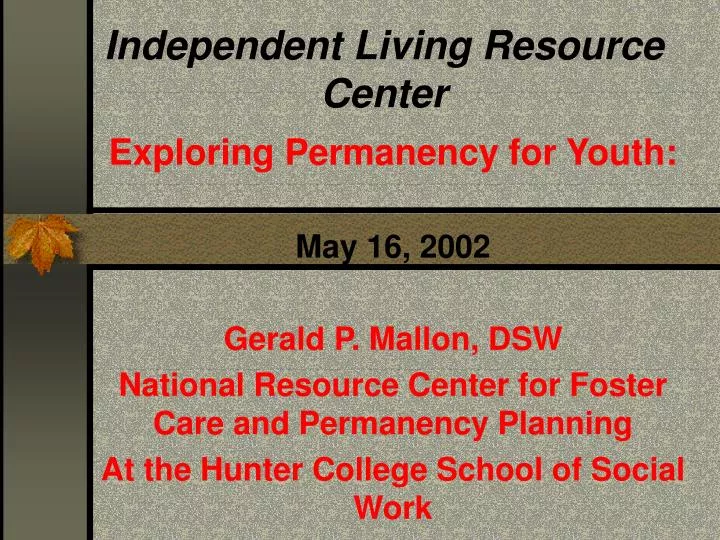 independent living resource center