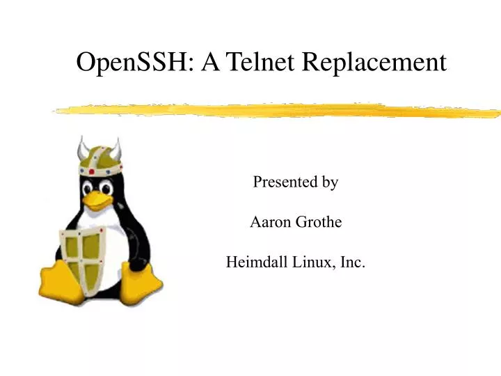 openssh a telnet replacement