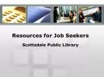 Resources for Job Seekers - slide 1