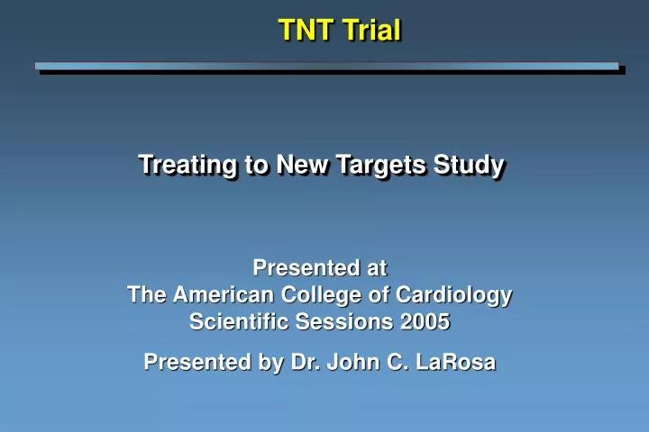 treating to new targets study
