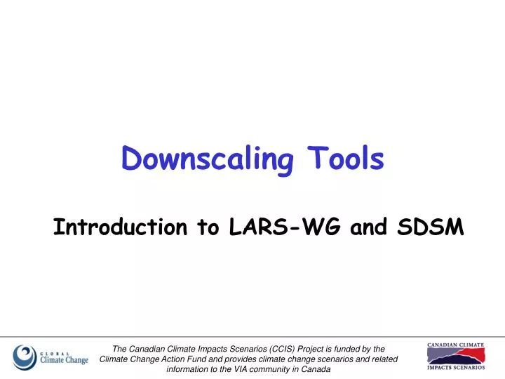 downscaling tools
