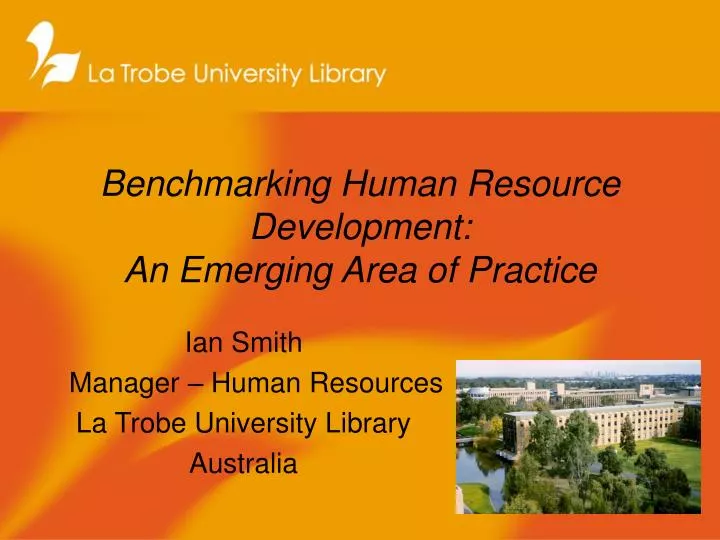 benchmarking human resource development an emerging area of practice