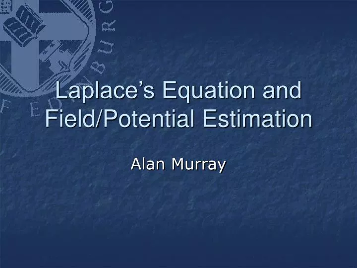 laplace s equation and field potential estimation