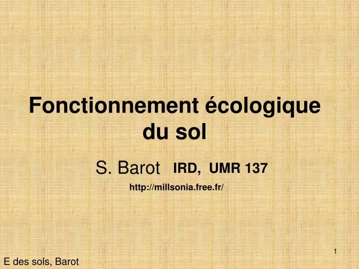 Ppt Fonctionnement écologique Du Sol Powerpoint Presentation Free Download Id427132 9934