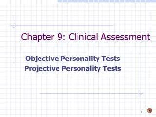 Chapter 9: Clinical Assessment