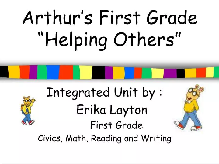 arthur s first grade helping others