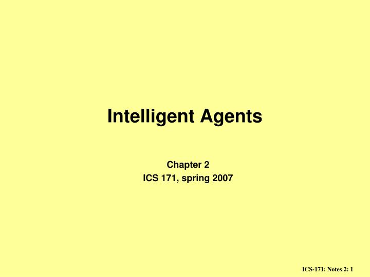 intelligent agents