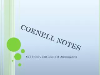 CORNELL NOTES