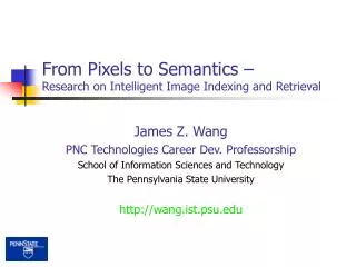 From Pixels to Semantics – Research on Intelligent Image Indexing and Retrieval