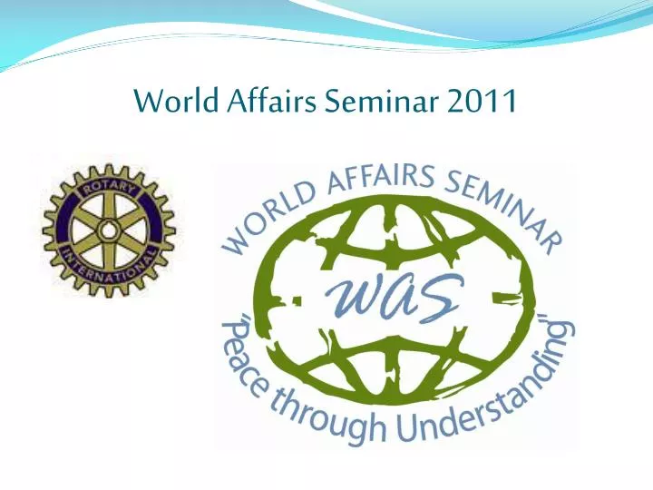 world affairs seminar 2011