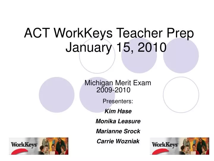 act workkeys teacher prep january 15 2010