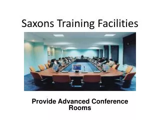 Advanced Conference Rooms