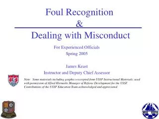 Foul Recognition &amp; Dealing with Misconduct