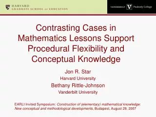 Contrasting Cases in Mathematics Lessons Support Procedural Flexibility and Conceptual Knowledge
