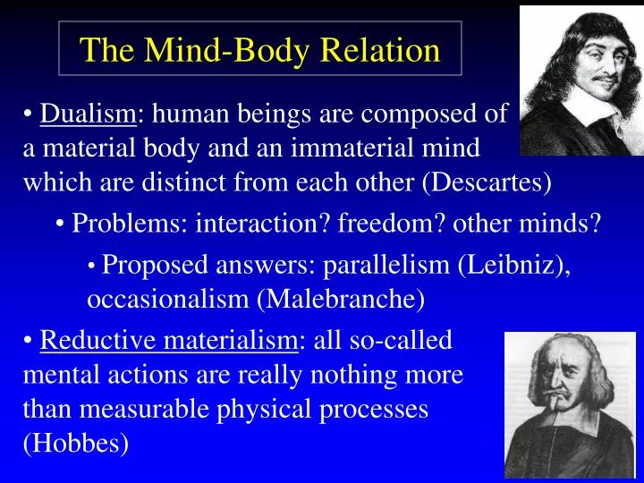 the mind body relation