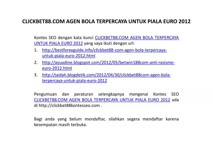 clickbet88 com agen bola terpercaya untuk piala euro 2012