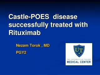 Castle-POES disease successfully treated with Rituximab